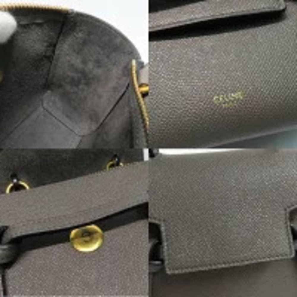 Celine Belt Bag Pico Handbag Shoulder Gray Leather - Picture 6 of 6